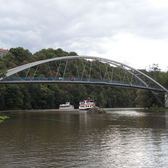 Footbridge under Veveří Castle