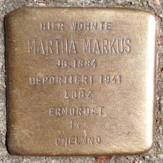Stolperstein dedicated to Martha Markus
