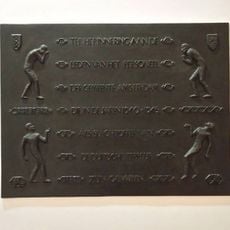 Plaquette in het stadhuis