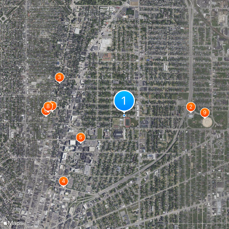 War Memorial Stadium Mappa