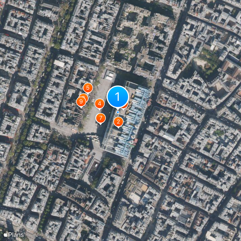 Centre Georges Pompidou Map