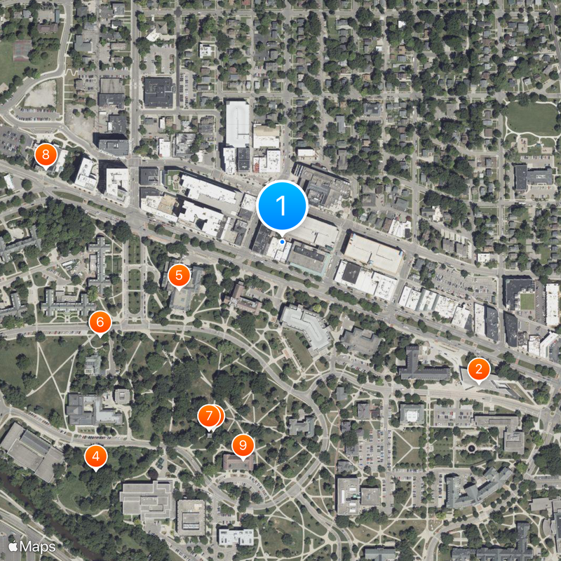 East Lansing Map