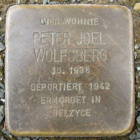 Stolperstein em memória de Peter Joel Wolfsberg