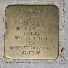 Stolperstein dedicated to Sara Setta Aronstein