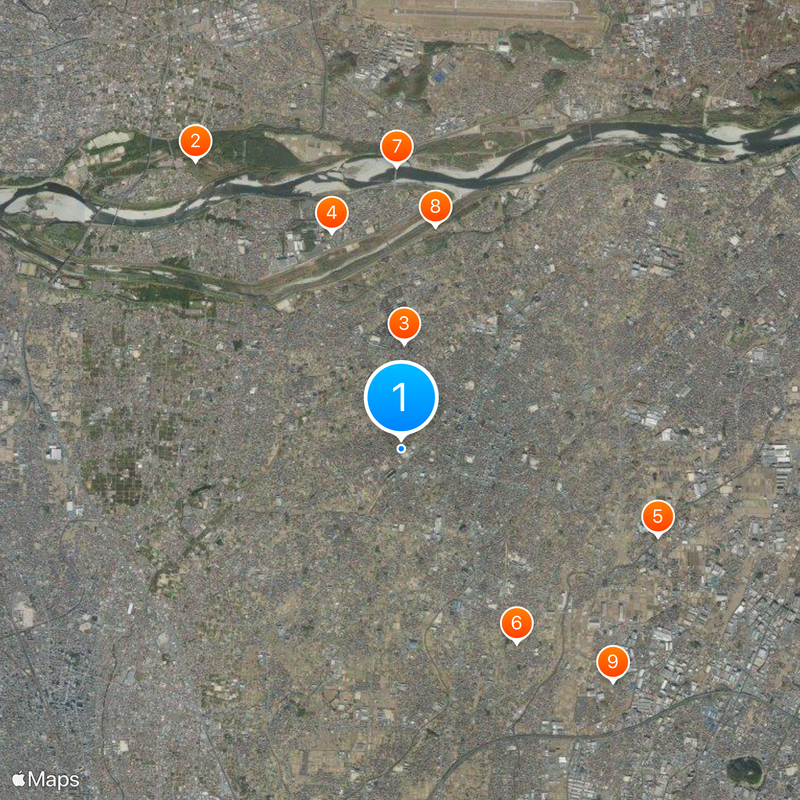 瀧中學校及高等學校 Map