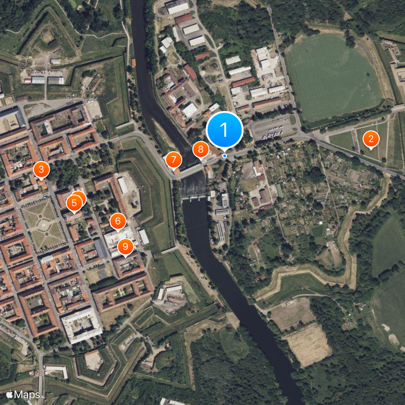 Theresienstadt Small Fortress Map