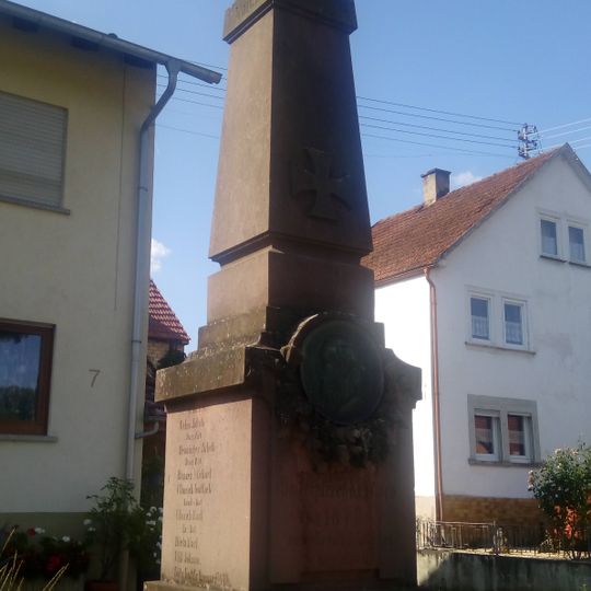 Franco-Prussian War memorial in Oberschüpf