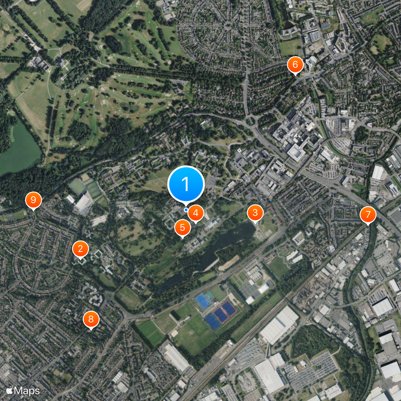 Universidad de Nottingham Mapa