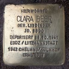 Stolperstein en memoria de Clara Beer