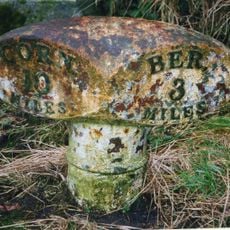 Milepost By East Lodge To Longridge Tower