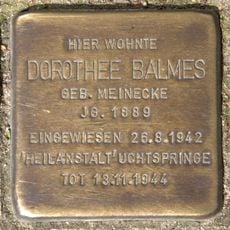 Stolperstein dedicated to Dorothea Balmes