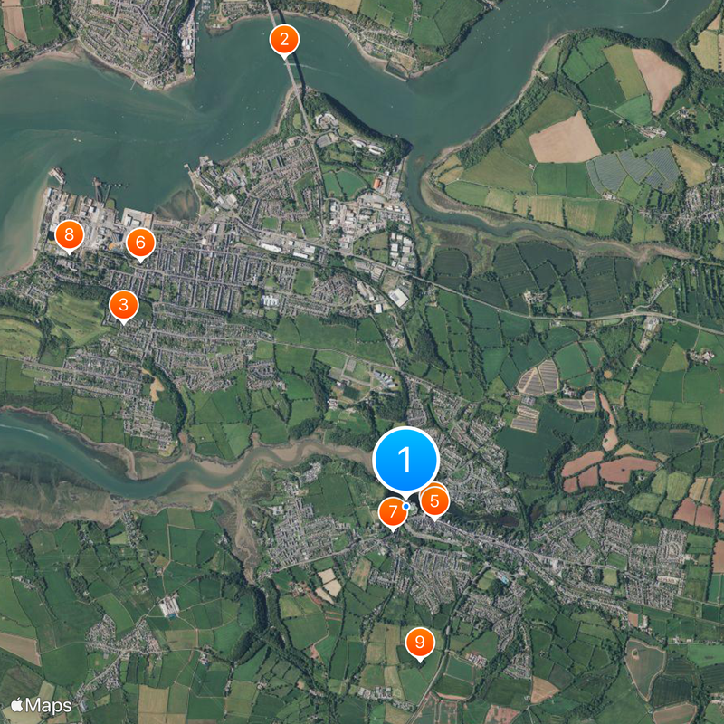 Castelo de Pembroke Mapa