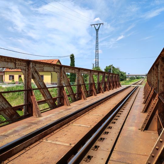 Železniční most přes Olšavu v Kunovicích