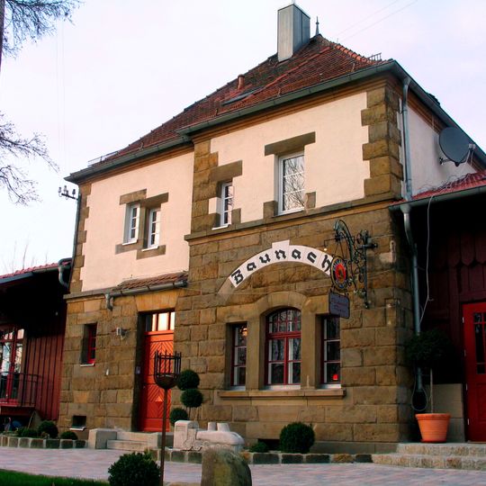 Station building at Baunach station