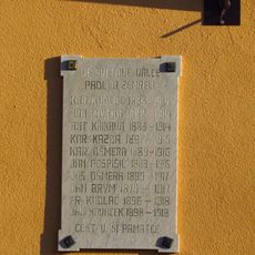 Pamětní deska obětem 1. sv. války v Kuroslepech