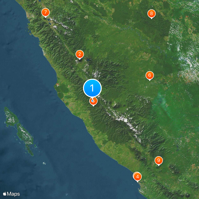 Kerinci Seblat National Park Map