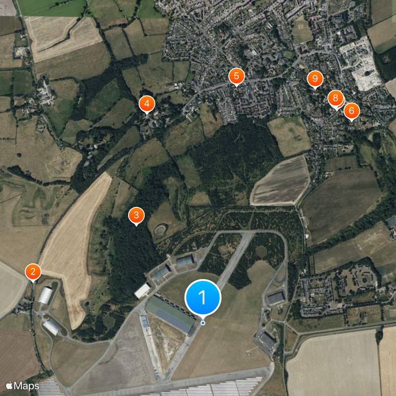 RAF Wroughton Map