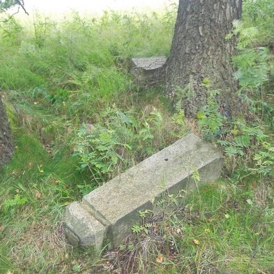 Kříž nad Šibanovem u okraje lesa