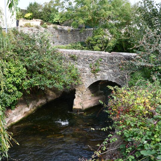 Footbridge Over Washford River Adjacent To Waterloo Cottages
