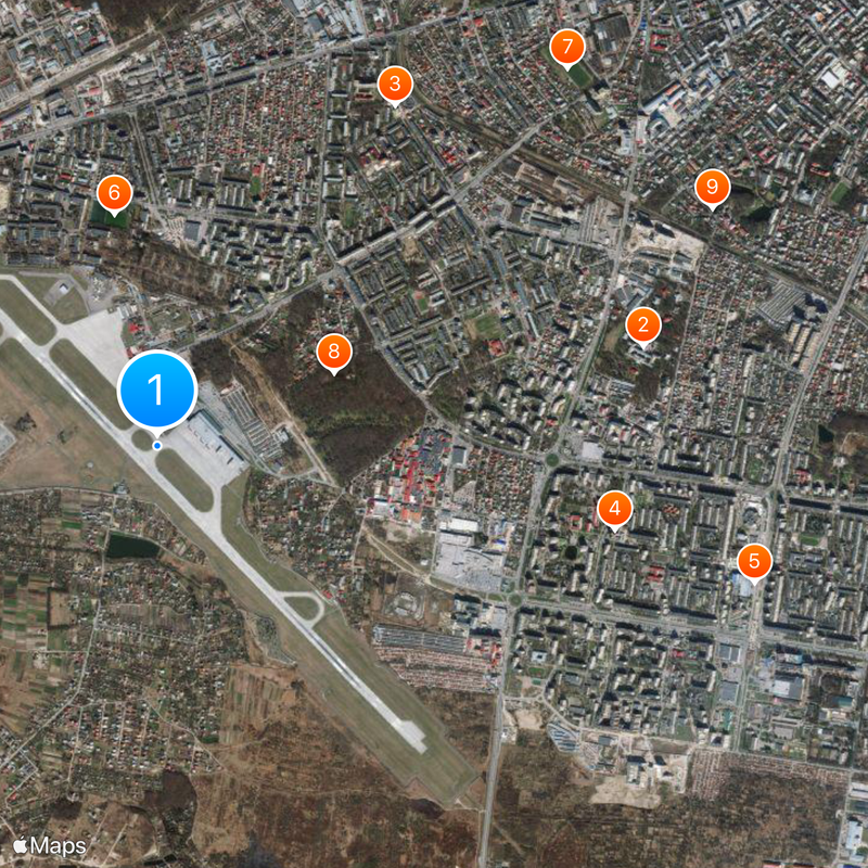 Lviv Danylo Halytskyi International Airport Map