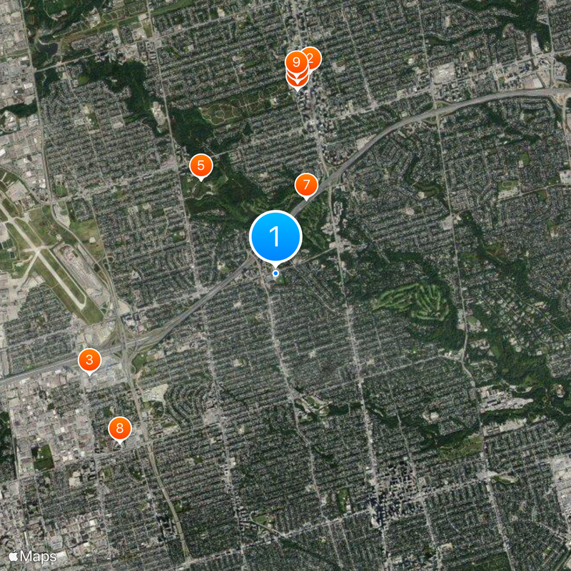 Toronto Cricket, Skating and Curling Club Map