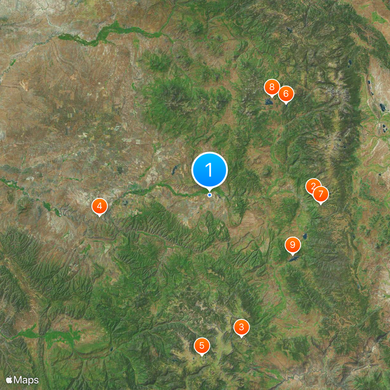 Yampa Valley Airport Mappa