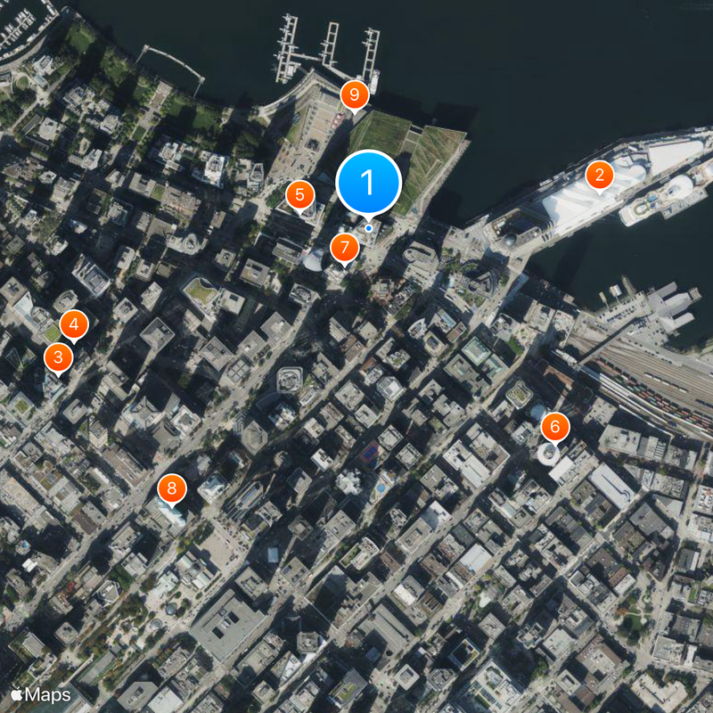Fairmont Pacific Rim Map