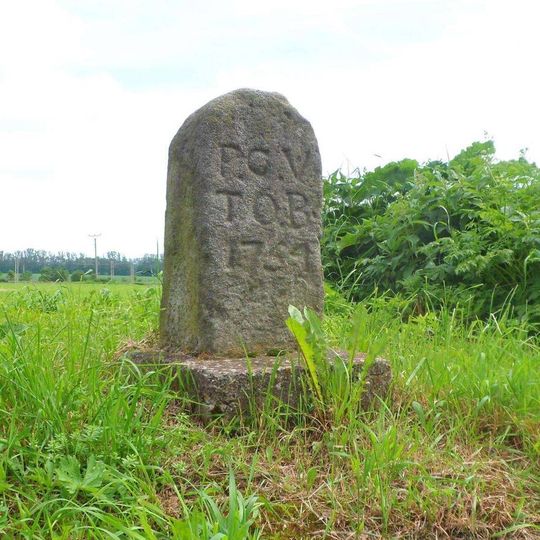 Hraniční kámen v Moravském Lačnově