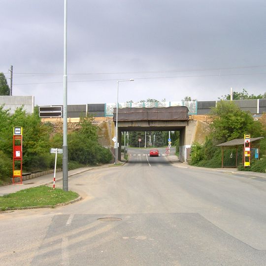 Railway bridge over Za podjezdem - Mírová street