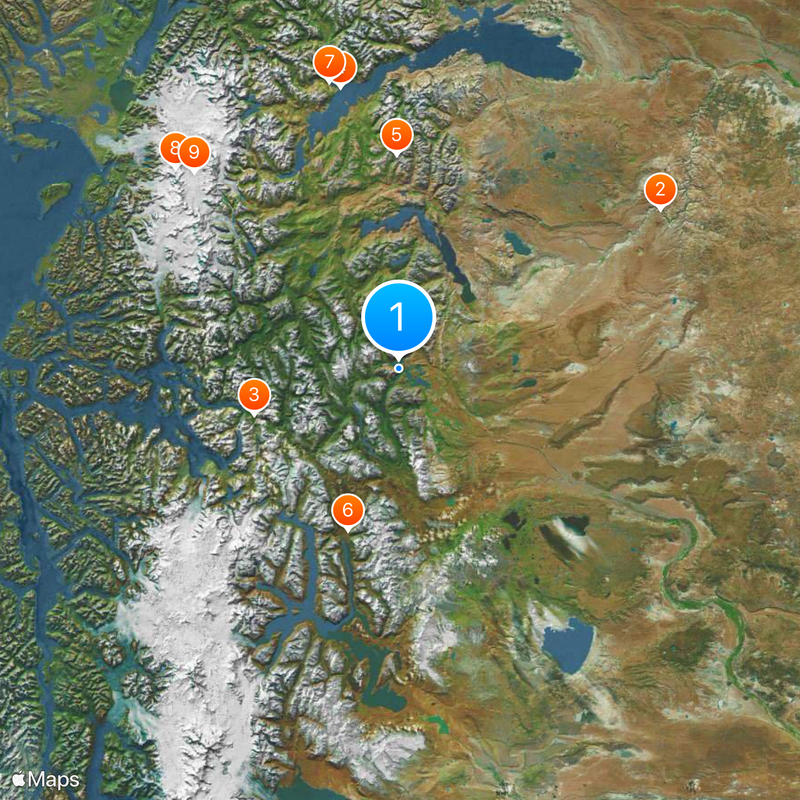 Perito Moreno National Park Map