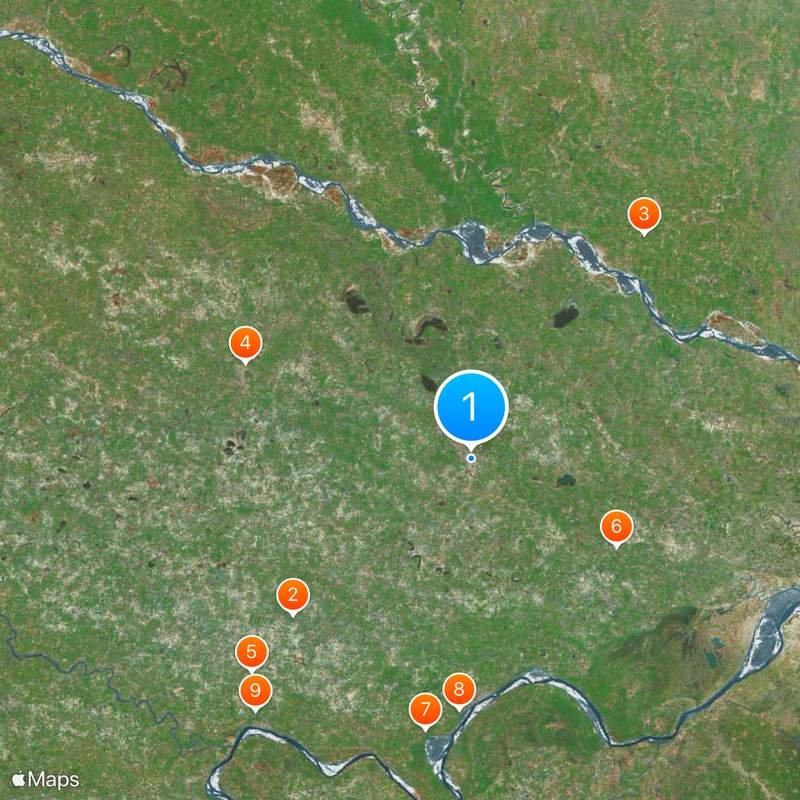 Mau district Map