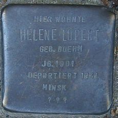 Stolperstein dedicated to Helene Löpert