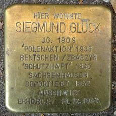 Stolperstein dedicated to Siegmund Glück