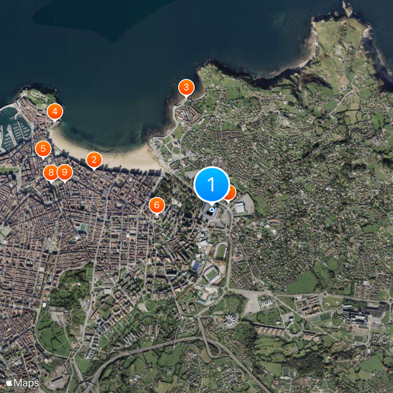 Campos de Sport del Sardinero Map