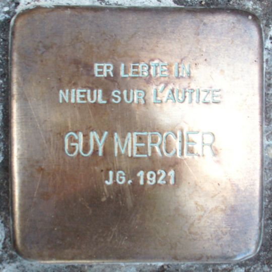 Stolperstein en memoria de Guy Mercier