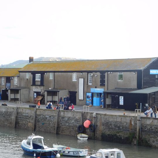 Buildings On The Cobb Pier Occupied By Lyme Regis Sailing Club