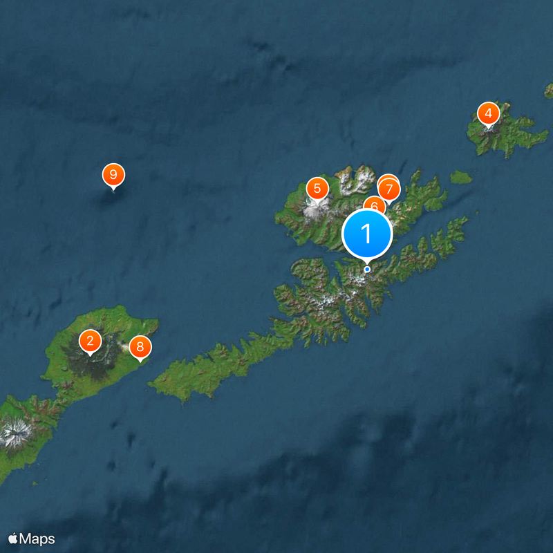 Unalaska Island Map