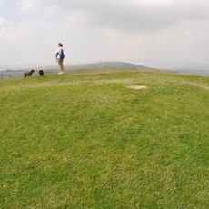Firle Beacon round barrow and two adjacent round barrows, West Firle