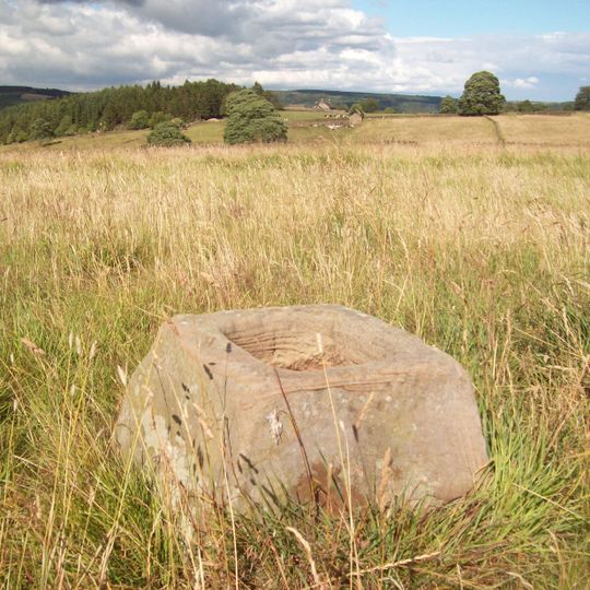 Bowl barrow and wayside cross WSW of Pilsley