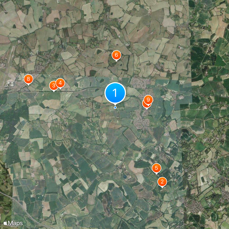 Greensted Church Map