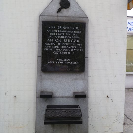 Gedenktafel Anton Bulgari