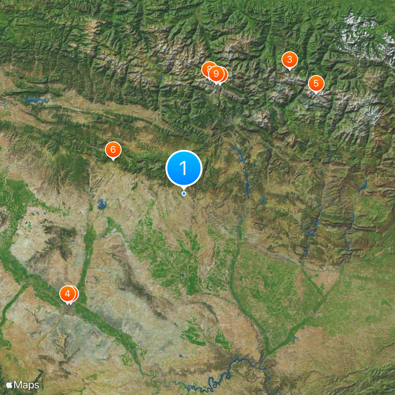 Province de Huesca Carte