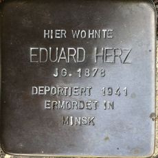 Stolperstein dedicated to Eduard Herz
