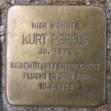 Stolperstein en memoria de Kurt Perels