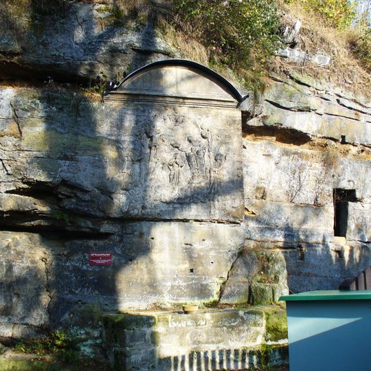 Relief of Coronation of Mary in Srbská Kamenice