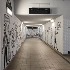 Podchod v železniční stanici Veselí nad Lužnicí