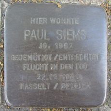 Stolperstein en memoria de Paul Siems