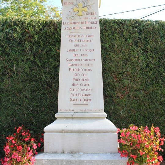 War memorial of Meyriat