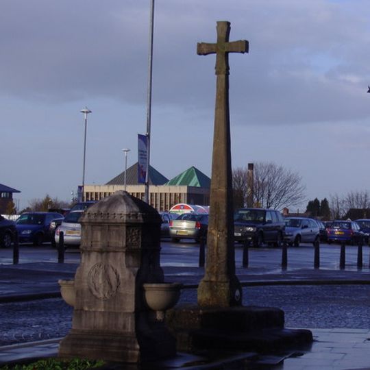 Stone Cross In Centre Of Road At Junction With Church Road
