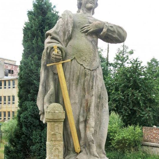 Statue of Saint Barbara on the bridge in Zákupy